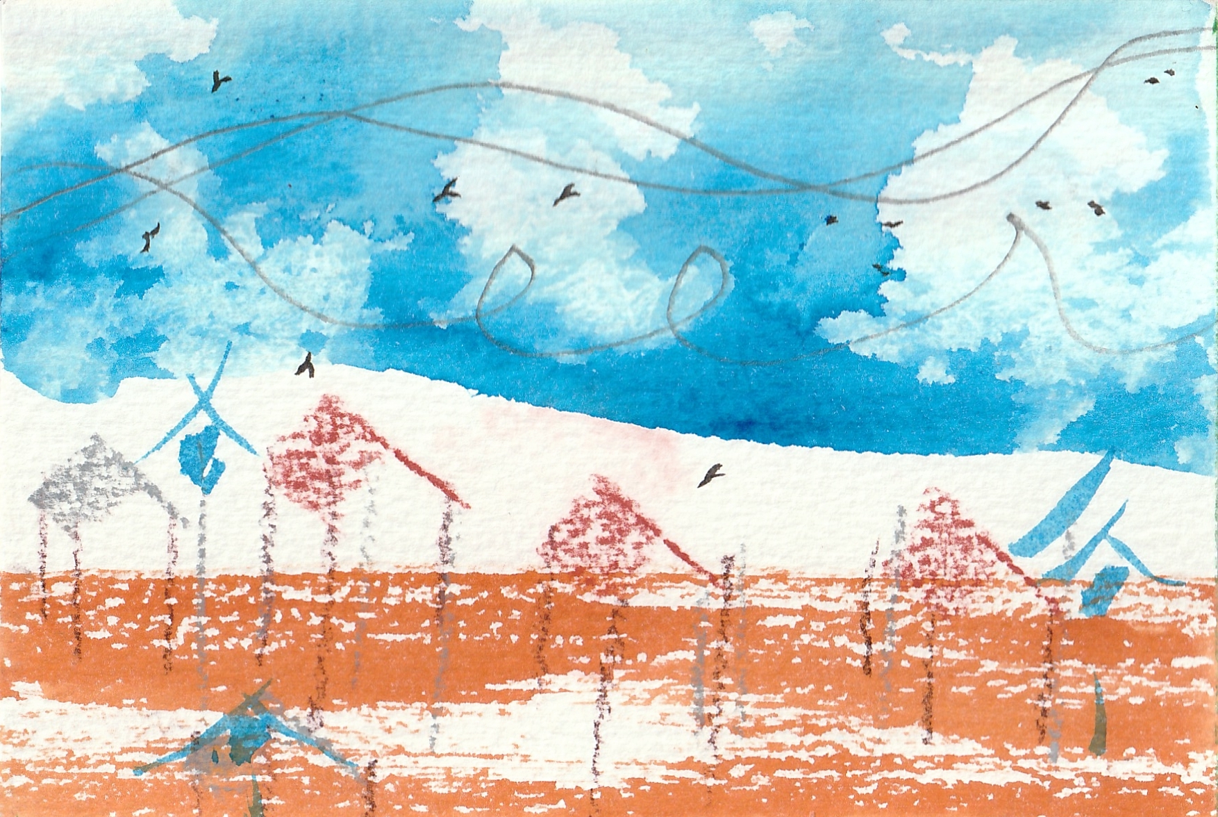 Birds over the Mekong IX